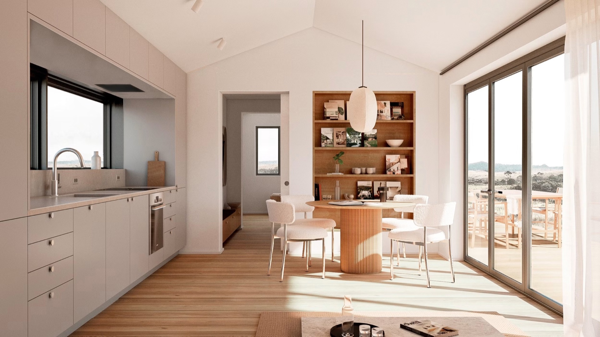 House 02 kitchen and dining area